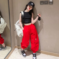 Лидер продаж 2023, футболка для девочек, летняя хлопковая модная жилетка для девочек, модель E815