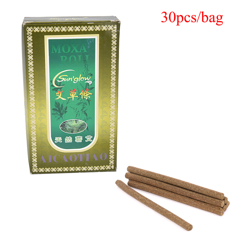 JETTING-30PCS New Arrive Smokeless Safety Moxa stick Handmade Acupuncture Massage Moxibustion Moxa Wormwood Health Care