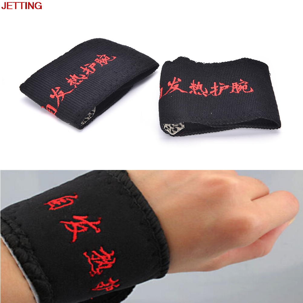 JETTING-1 pair magnetic Therapy Wrist Brace Protection Belt Spontaneous Heating