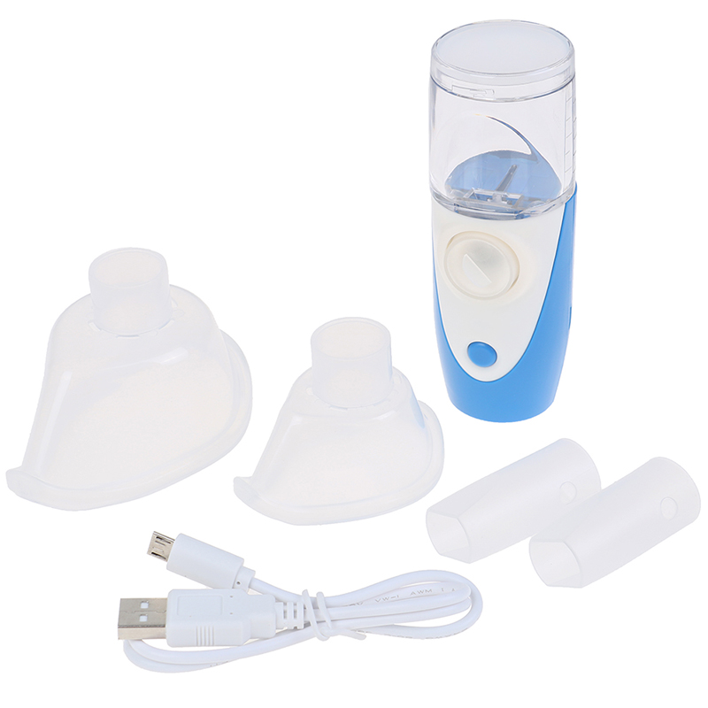 Mini Portable Ultrasonic Nebulizer Handheld Inhaler Respirator Humidifier Kit Children Home Inhaler Machine Atomizer Health Care