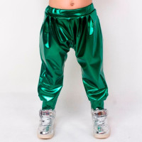 Модные весенне-летние детские зеленые шаровары для танцев в стиле хип-хоп детская одежда спортивные штаны для выступлений детские спортивные брюки