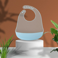 Прозрачный силиконовый Водонепроницаемый Фартук с милыми мультяшными животными, мягкая детская посуда для еды, Слюнявчики для новорожденных мальчиков и девочек