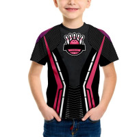 Спортивная футболка для мальчиков в стиле боулинга, топы с коротким рукавом, детская одежда для девочек, летняя футболка, футболка, одежда для детей ясельного возраста