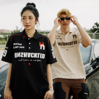 UNSHACKLED潮牌賽車服亞翰休閒寬鬆夏短袖POLO衫免熨燙T恤楊政原創