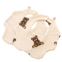 Детская ткань в форме цветка для младенцев, газовый хлопковый шарф, слюнявчик, товары для кормления новорожденных