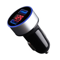 Автомобильное зарядное устройство с двумя USB-портами, 3,1 А, 12 В, 24 В