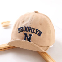 Детская кепка с надписью, модная бейсбольная кепка с короткими полями для малышей, однотонные Детские солнцезащитные козырьки, хлопковая повседневная детская шапочка