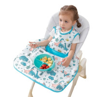 Комбинезон детский водонепроницаемый, нагрудник для кормления, Чехол для стула, для мальчиков и девочек