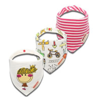 3 шт., детский хлопковый нагрудник, на возраст 0-9-12 месяцев