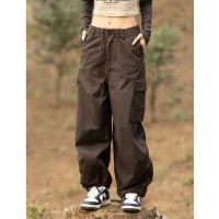 Psalmist/歌頌者情侶寬鬆直筒可束腳工裝褲男女2023夏新款休閒褲