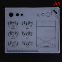 Силиконовый акриловый лист для практики ногтей, Тренировочный Коврик, Профессиональный Моющийся инструмент для маникюра в салоне, 1 шт.