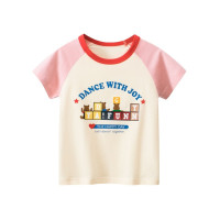 Детская одежда От 1 до 9 лет для маленьких девочек, хлопковая Футболка для младенцев, летняя детская футболка с коротким рукавом, Повседневная футболка, наряд