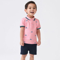 Футболка с коротким рукавом и мультяшным принтом для мальчиков