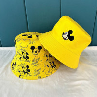 Панама с мультяшным рисунком, двусторонняя, для девочек