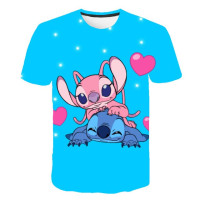 Новинка 2023, детские футболки с вышивкой, модные топы с мультяшным рисунком для мальчиков и девочек, летние футболки с коротким рукавом и круглым вырезом, одежда