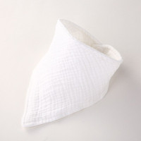 Двухслойные марлевые детские нагрудники, Слюнявчики, однотонные хлопковые детские муслиновые Слюнявчики для мальчиков и девочек, тканевые Слюнявчики, шарфы, аксессуары для кормления