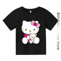 Футболка с коротким рукавом для мальчиков и девочек, в стиле Харадзюку