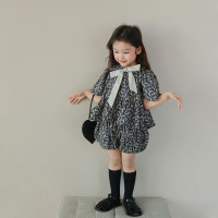 Детская и женская одежда, Новинка лета 2023, Модный комплект из двух предметов: Топ и штаны для детей дошкольного возраста