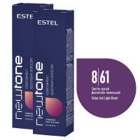 ESTEL PROFESSIONAL Оттеночный бальзам NEWTONE маска для тонирования волос 8/61 светло-русый фиолетово-пепельный 60 мл - 2 шт