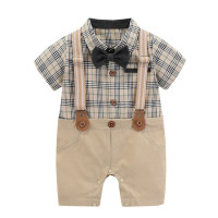 Официальный комбинезон для маленьких мальчиков с длинными рукавами и галстуком-бабочкой для джентльмена, комплект одежды для свадебной вечеринки для маленьких мальчиков 0, 3, 6, 9, 12 месяцев