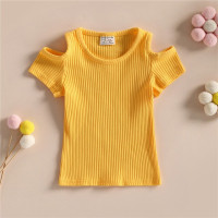 Детская футболка с коротким рукавом и круглым вырезом, на возраст 1-4 года