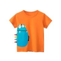 2023 модная летняя детская одежда, новинка, футболка с коротким рукавом для мальчиков, топы с 3D мультяшным принтом акулы, футболки, детская одежда, Прямая поставка