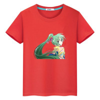 Летняя футболка с коротким рукавом для мальчиков и девочек, из 100% хлопка