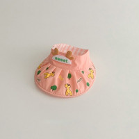 Шапка для новорожденных 3-18 мес., летняя Милая мультяшная Кепка с рогами и пиком для маленьких мальчиков и девочек, мягкая дышащая шапка с ажурным солнцезащитным козырьком, уличная шапка