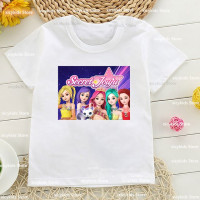 Новинка, футболка для девочек, забавная Одежда для девочек с мультяшным принтом таинственного героя Jouju, летние детские футболки с коротким рукавом, Прямая поставка