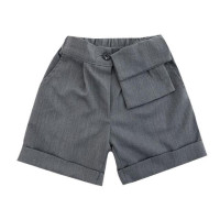 Рубашка детская в китайском стиле, шикарная блузка с принтом чернил и моющийся цветок, топ свободного покроя с коротким рукавом и пряжкой с сокровищами для мальчиков и девочек, на лето