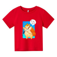 Футболка с принтом из мультфильма «Вампир», 100% хлопок