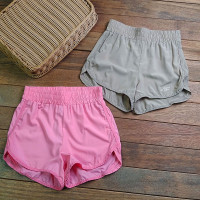 去歐美整單 輕薄透氣 女士戶外休閒運動抽繩鬆緊腰速乾短褲三分褲