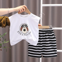 Комплект одежды для мальчиков из 2 предметов, без рукавов, с круглым вырезом