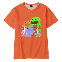 Детская рубашка с коротким рукавом с принтом банбана и сада, модная Свободная рубашка с цифровым принтом для мужчин и женщин