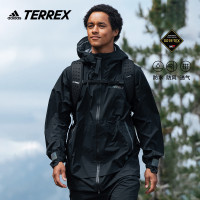 adidas TERREX官方男外套GORE-TEX防水防風透氣戶外運動連帽夾克