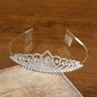 Женская повязка на голову, свадебная диадема с инкрустацией стразами, аксессуары для волос для невесты