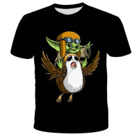 Летняя детская футболка Yoda для мальчиков с принтом Мандалора, футболка Yoda мандалор, топы для девочек, детская одежда
