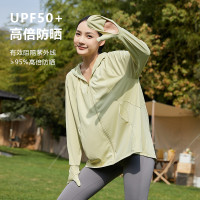 指尖防曬衣女夏抗UV戶外涼感輕薄透氣遮陽中長版手套款防曬服