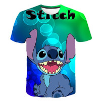 Футболка детская летняя с мультяшным рисунком, модный топ с 3d принтом для мальчиков и девочек