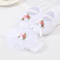 Детские комплект оголовья для обуви; Милые туфли принцессы с платьем; Обувь для малышей; Меховые тапочки для девочек