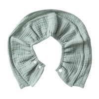 Слюнявчик для кормления ребенка, украшение воротника, слюнявчик однотонного цвета, мягкий хлопковый креп, марлевый шарф, слюнявчик для новорожденного малыша