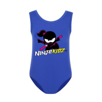 Детские купальники NINJA KIDZ, детская пляжная одежда, Цельный купальник без рукавов для маленьких девочек, мультяшный купальник, купальные костюмы
