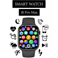 Смарт-часы i8 pro max / Smart watch 8 серии / Умные часы для детей,мужчин,женщин / Черные