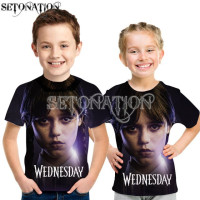 Футболка с 3D-принтом для мальчиков, с круглым вырезом и рукавами