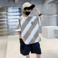 Футболка с круглым вырезом для мальчиков 5-14 лет