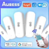 Датчик температуры и влажности AUBESS с Wi-Fi, комнатный гигрометр, умное быстрое устройство для Tuya Smart Life, Alexa