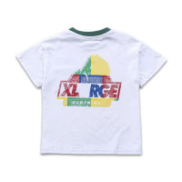 Летняя футболка с коротким рукавом и цветком кешью от японского бренда для мальчиков, детская одежда, 2023