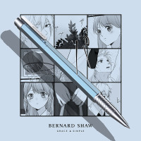 Bernard Shaw/蕭伯納簽字筆精靈寶珠筆德國筆芯金屬水性簽名筆定製企業男士高檔女式學生圓珠筆輕奢