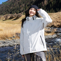 蕉下檸檬衝鋒衣女款三合一可拆卸戶外登山休閒男外套秋季2023新款