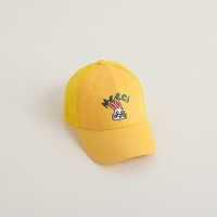 Летняя Детская сетчатая шляпа от солнца, тонкая дышащая бейсболка для детей, для мальчиков и девочек, мультяшный кролик, детская пляжная шляпа